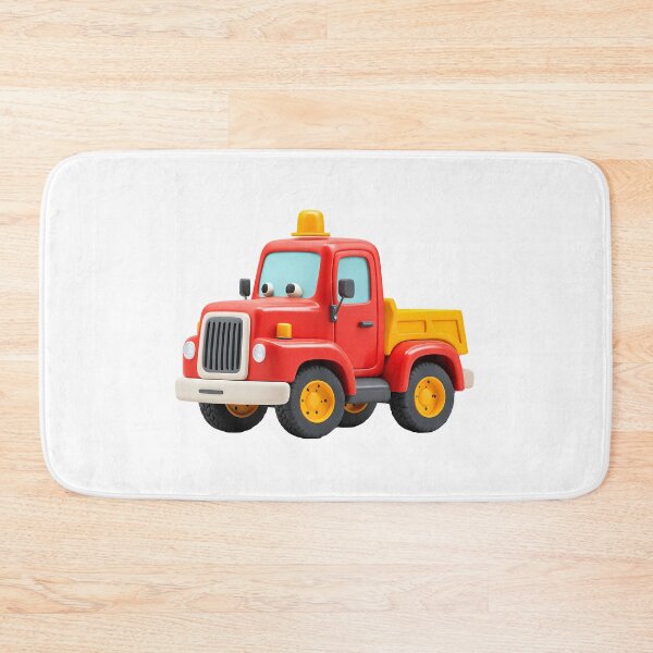 Item preview, Kawaii Construction Truck – 3D Red Truck for Kids designed and sold by MuninosShop.