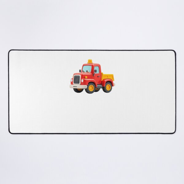Artikelvorschau, Kawaii-Baufahrzeug – 3D-Roter LKW für Kinder entworfen und verkauft von MuninosShop.