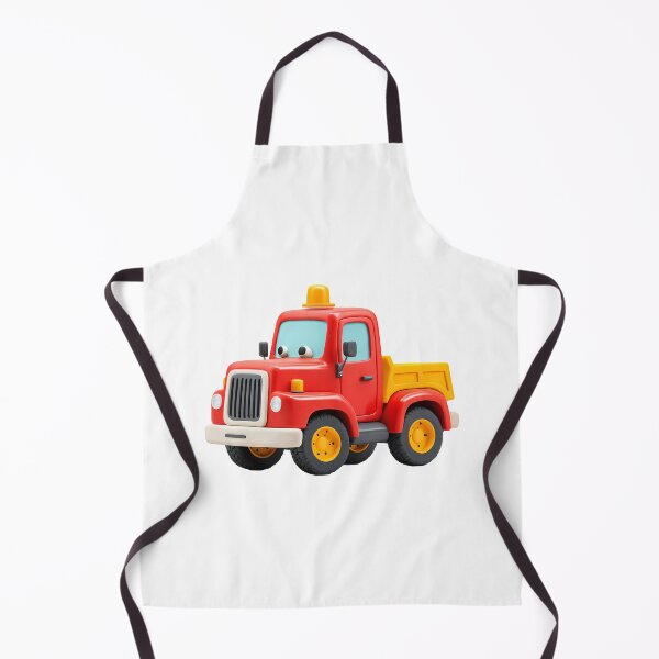 Item preview, Kawaii Construction Truck – 3D Red Truck for Kids designed and sold by MuninosShop.