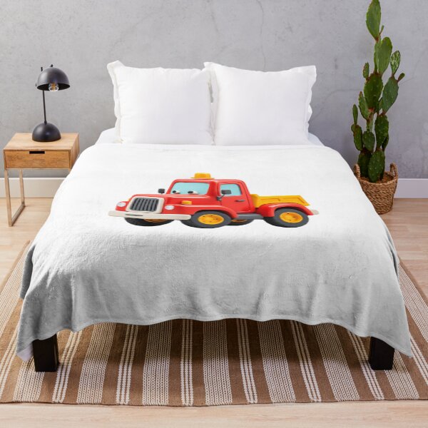 Item preview, Kawaii Construction Truck – 3D Red Truck for Kids designed and sold by MuninosShop.