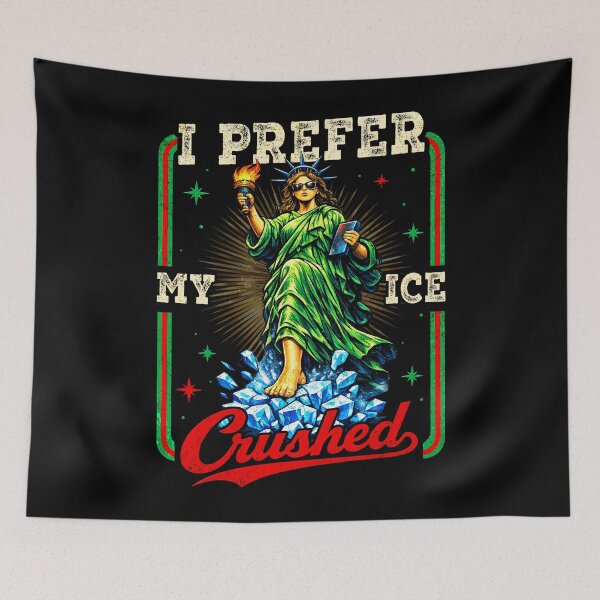 Item preview, Funny Retro I Like My ICE Crushed Resist ICE Chinga La Migra designed and sold by MackenzieBin.