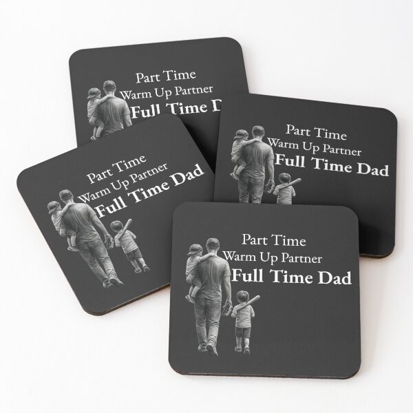 Item preview, Part Time Warm Up Partner Full Time Dad – Baseball Father Design designed and sold by madebysiwa.