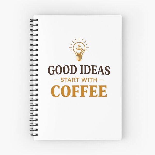 Item preview, Good Ideas Start With Coffee – Creative Fuel Quote designed and sold by the-dovlat.