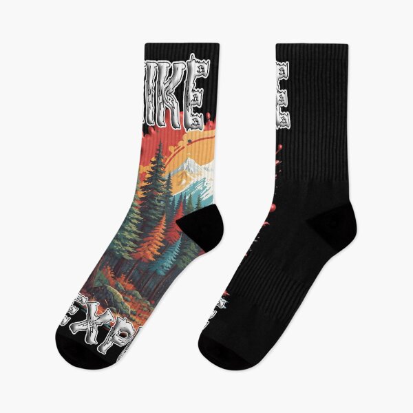 Item preview, Hike Mode Explore - Mountain Sunset Forest Adventure hikers campers nature lovers for men women and teens who love their trail adventures designed and sold by Jt41.
