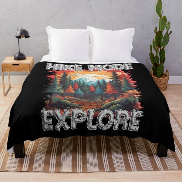 Item preview, Hike Mode Explore - Mountain Sunset Forest Adventure hikers campers nature lovers for men women and teens who love their trail adventures designed and sold by Jt41.