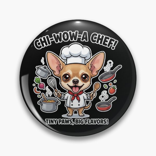 Item preview, Funny Chihuahua Chef Cute Cooking Dog Design designed and sold by LittleLoopArt.