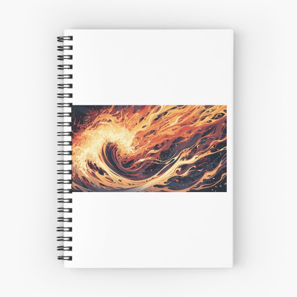 Item preview, Inferno Surge: Dynamic Japanese Fire & Wind Abstract - Bold Energy Wall Art designed and sold by solalink.