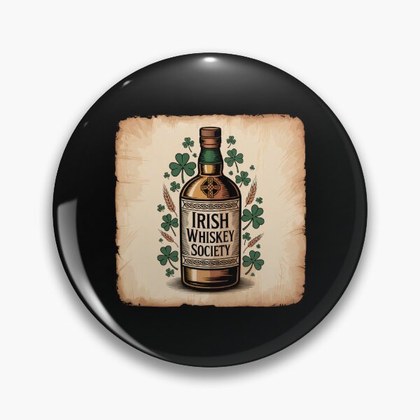 Item preview, Irish Drinking Society Whiskey Bottle Illustration  designed and sold by Blok45.
