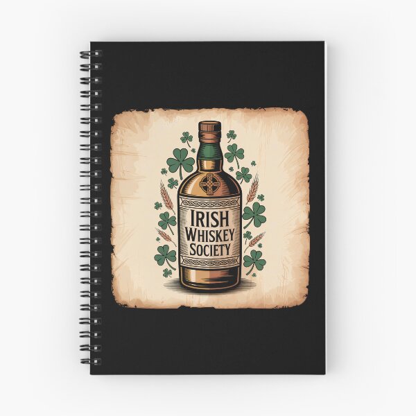 Item preview, Irish Drinking Society Whiskey Bottle Illustration  designed and sold by Blok45.