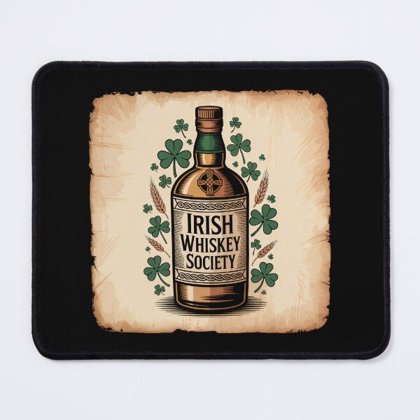 Item preview, Irish Drinking Society Whiskey Bottle Illustration designed and sold by Blok45.