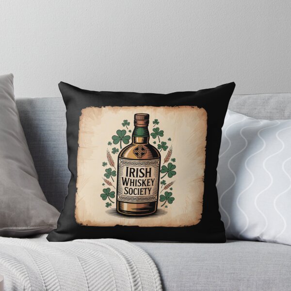 Item preview, Irish Drinking Society Whiskey Bottle Illustration  designed and sold by Blok45.