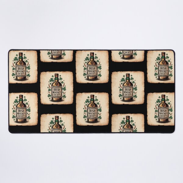 Item preview, Irish Drinking Society Whiskey Bottle Illustration designed and sold by Blok45.