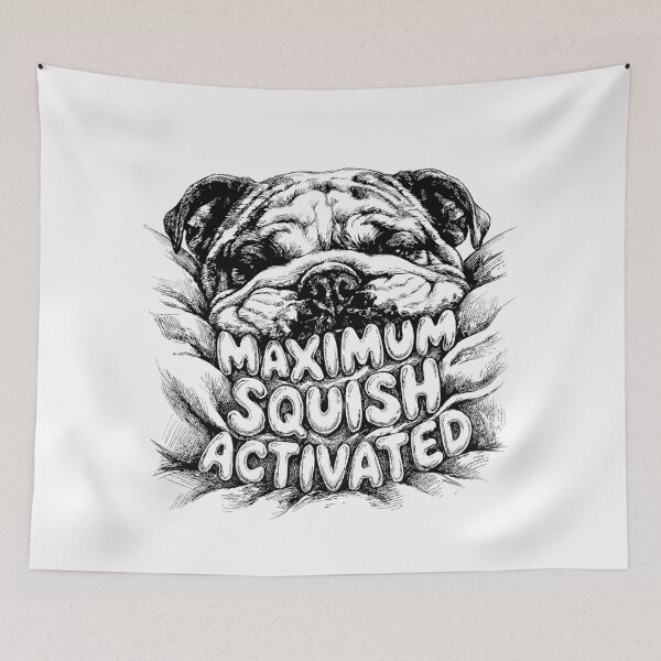 Item preview, The Wrinkle Overlord - English Bulldog Dog designed and sold by bapupa.