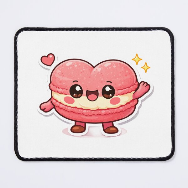 Item preview, Kawaii Heart Macaron Sticker designed and sold by candygirl8.