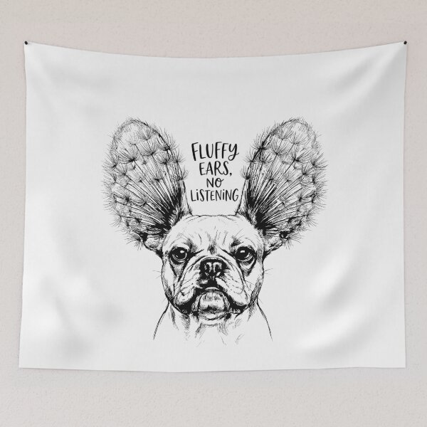 Item preview, The Fluff-Ear Phenomenon - French Bulldog Dog designed and sold by bapupa.