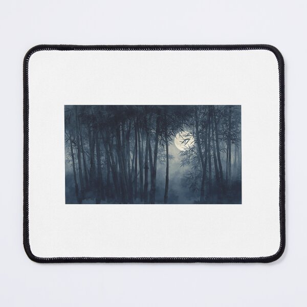 Item preview, Midnight Zen: Enchanting Bamboo Forest & Full Moon Spiritual Wall Art designed and sold by solalink.