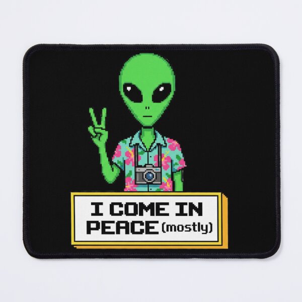 Item preview, Tourist Alien in Hawaiian Shirt – Funny Cute Sci-Fi Design designed and sold by Izzypark13.