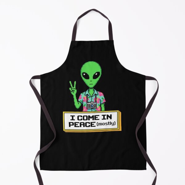 Item preview, Tourist Alien in Hawaiian Shirt – Funny Cute Sci-Fi Design designed and sold by Izzypark13.