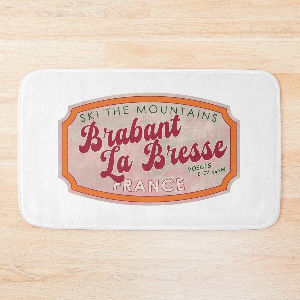 Item preview, Brabant – La Bresse, France, Vosges, Ski, textured skiing badge designed and sold by Wanderful-roads.