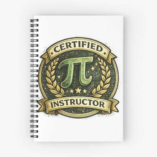 Item preview, Certified Pi Instructor – Funny Math Teacher Badge T-Shirt | Pi Day Mathematics Gift designed and sold by Oualibaddas.