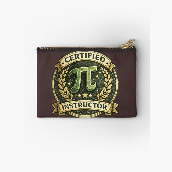 Item preview, Certified Pi Instructor – Funny Math Teacher Badge T-Shirt | Pi Day Mathematics Gift designed and sold by Oualibaddas.