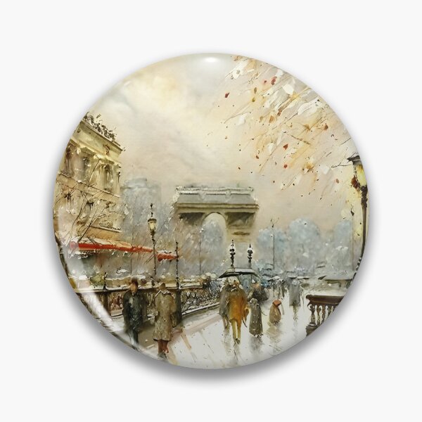 Item preview, Le Louvre and the Passerelle des Arts in the Belle Époque - 03 designed and sold by artdesignsnow.