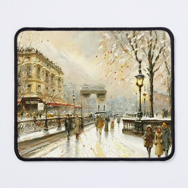 Item preview, Le Louvre and the Passerelle des Arts in the Belle Époque - 03 designed and sold by artdesignsnow.