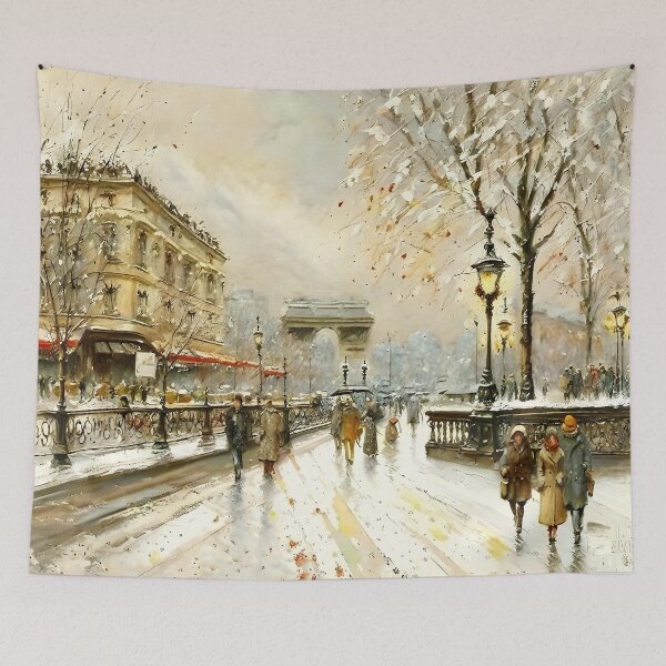 Item preview, Le Louvre and the Passerelle des Arts in the Belle Époque - 03 designed and sold by artdesignsnow.