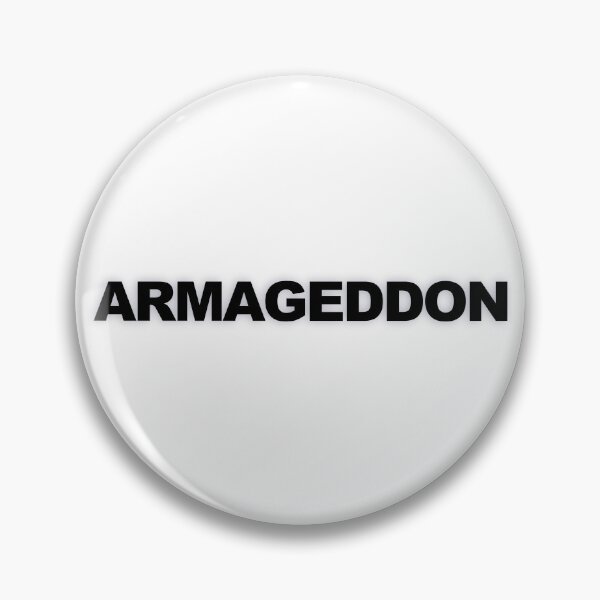 Item preview, ARMAGEDDON — Black Minimal Bold Type Statement designed and sold by WORDPAUSE.