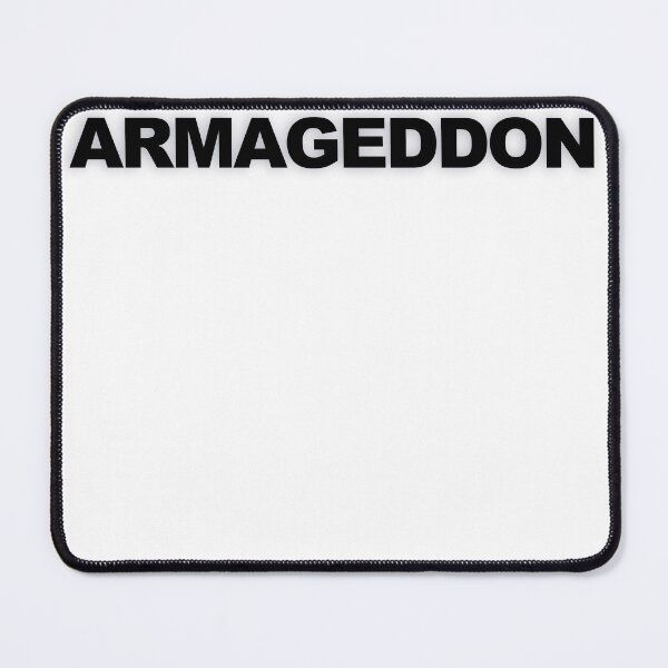 Item preview, ARMAGEDDON — Black Minimal Bold Type Statement designed and sold by WORDPAUSE.