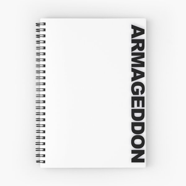 Item preview, ARMAGEDDON — Black Minimal Bold Type Statement designed and sold by WORDPAUSE.