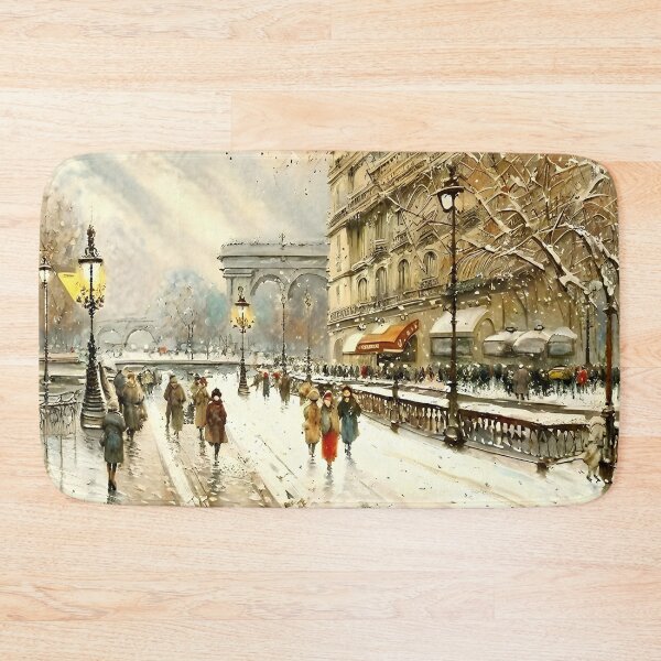 Item preview, Le Louvre and the Passerelle des Arts in the Belle Époque - 02 designed and sold by artdesignsnow.