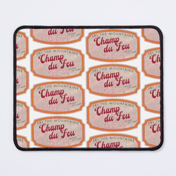 Item preview, Champ du Feu, France, Alsace, Ski, textured skiing badge designed and sold by Wanderful-roads.