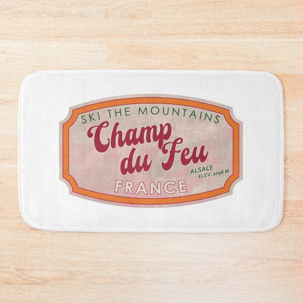 Item preview, Champ du Feu, France, Alsace, Ski, textured skiing badge designed and sold by Wanderful-roads.