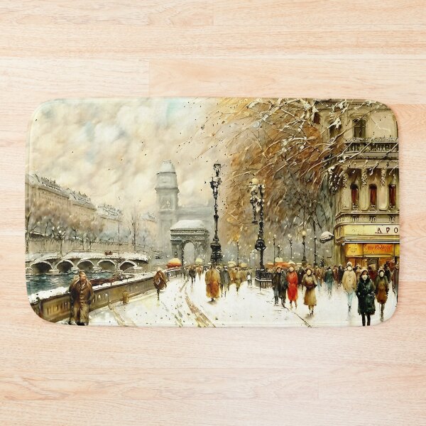 Item preview, Le Louvre and the Passerelle des Arts in the Belle Époque - 01 designed and sold by artdesignsnow.