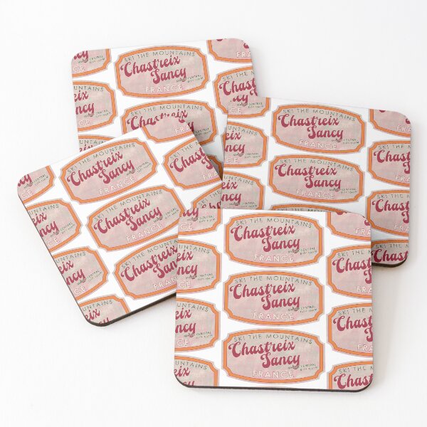 Item preview, Chastreix Sancy, France, Massif Central, Ski, textured skiing badge designed and sold by Wanderful-roads.