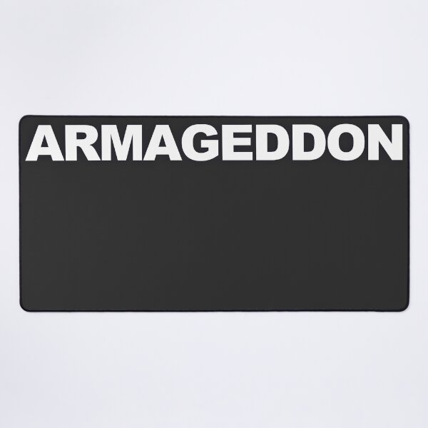 Item preview, ARMAGEDDON — White Minimal Bold Type Statement designed and sold by WORDPAUSE.