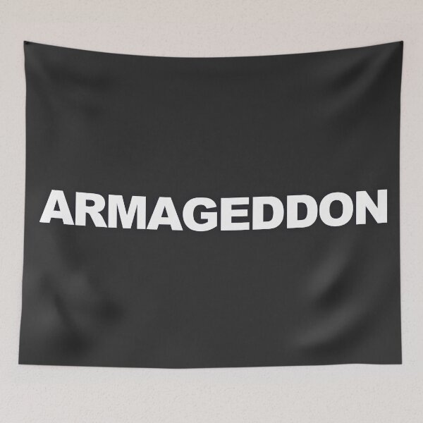 Item preview, ARMAGEDDON — White Minimal Bold Type Statement designed and sold by WORDPAUSE.