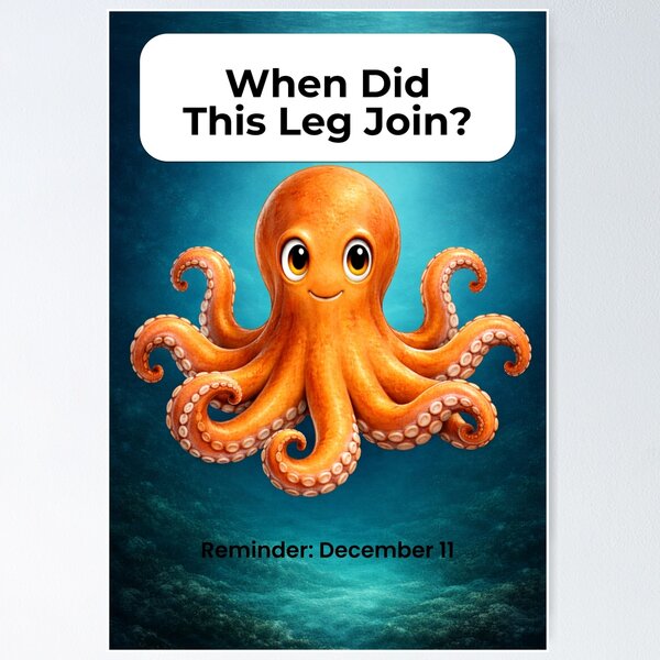 Item preview, Octopus Joke – December 11 Gift designed and sold by ariksworld.