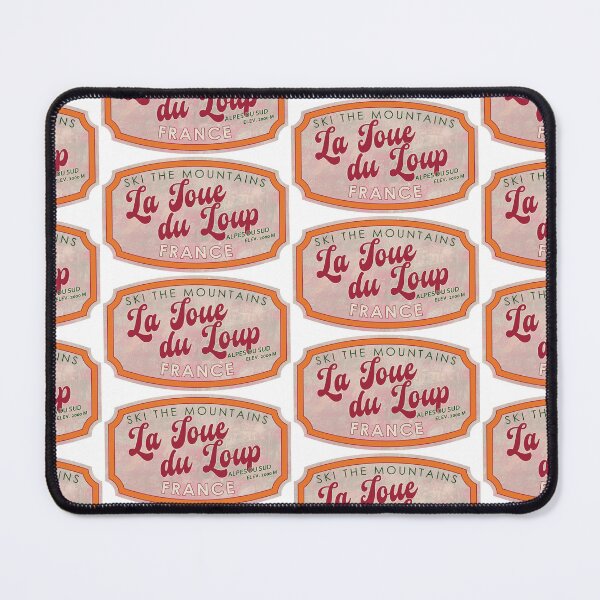 Item preview, La Joue du Loup, France, Alpes du Sud, Ski, textured skiing badge designed and sold by Wanderful-roads.