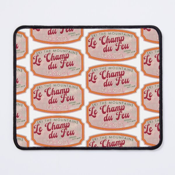 Item preview, Le Champ du Feu, France, Vosges, Ski, textured skiing badge designed and sold by Wanderful-roads.