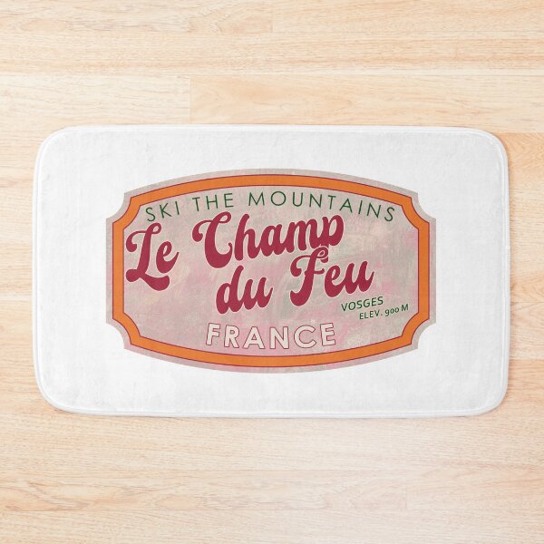 Item preview, Le Champ du Feu, France, Vosges, Ski, textured skiing badge designed and sold by Wanderful-roads.
