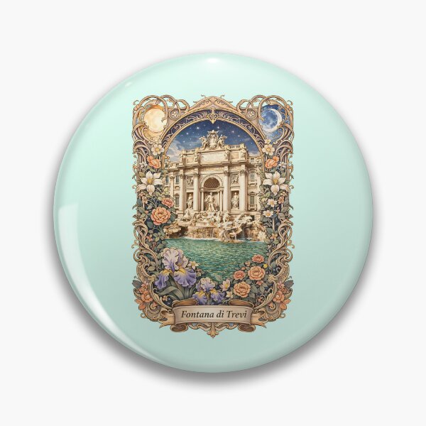 Item preview, Trevi Fountain Rome Wall Art Travel Poster designed and sold by BorgSpareParts.