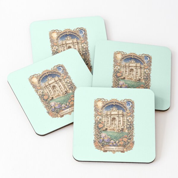 Item preview, Trevi Fountain Rome Wall Art Travel Poster designed and sold by BorgSpareParts.