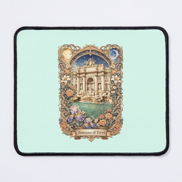 Item preview, Trevi Fountain Rome Wall Art Travel Poster designed and sold by BorgSpareParts.