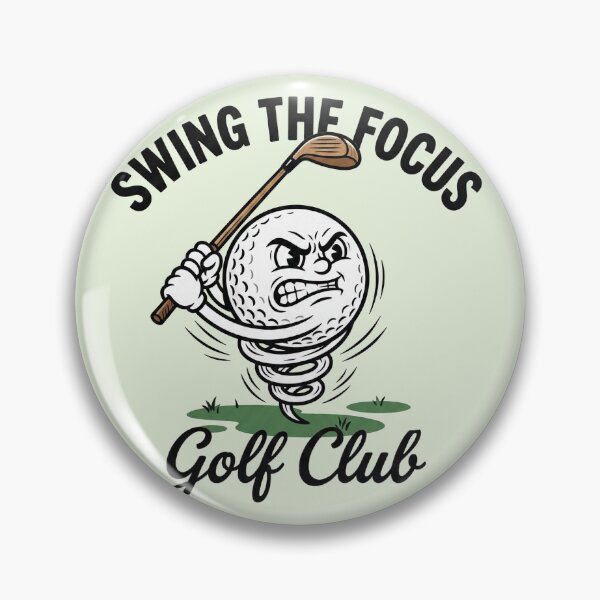 Item preview, Retro Golf Mascot - Swing The Focus Club designed and sold by AdyKurniawan.