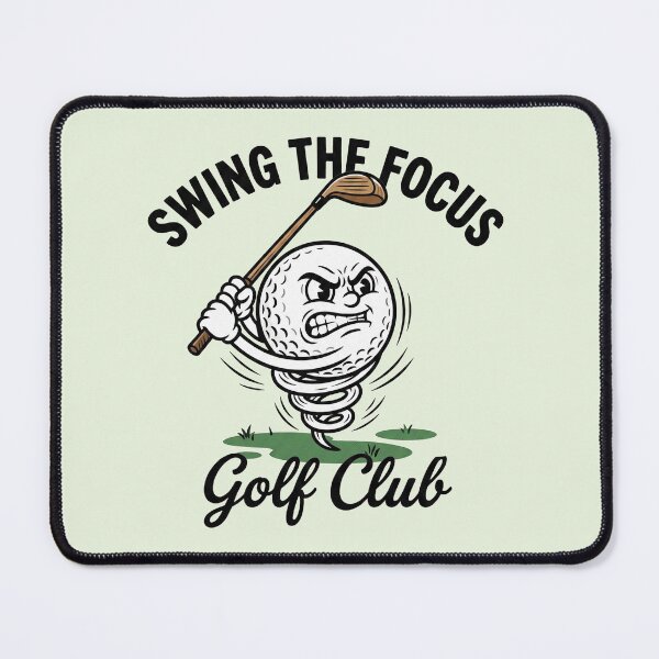Item preview, Retro Golf Mascot - Swing The Focus Club designed and sold by AdyKurniawan.