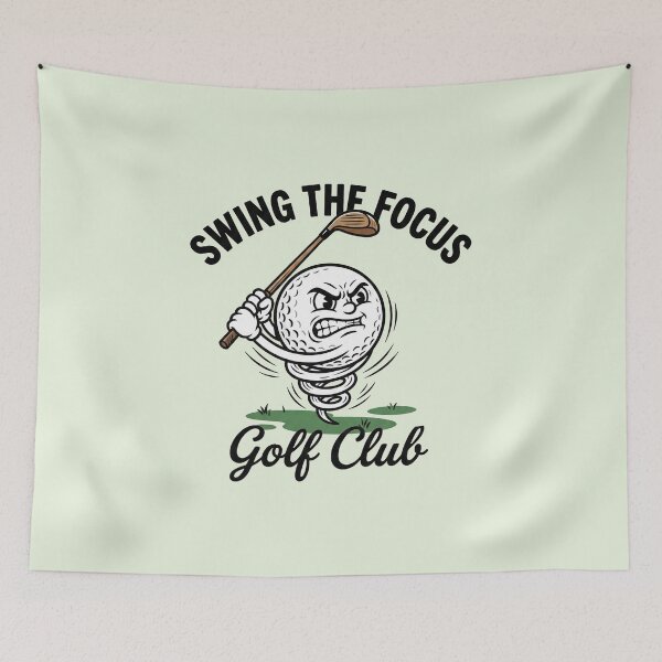 Item preview, Retro Golf Mascot - Swing The Focus Club designed and sold by AdyKurniawan.