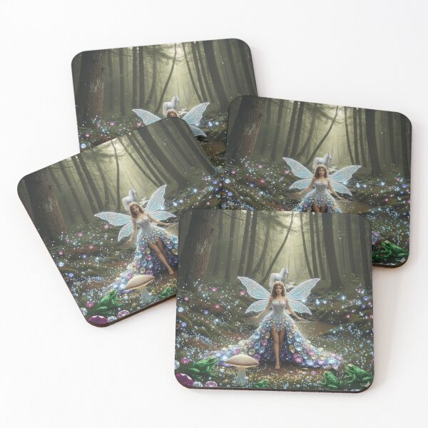 Item preview, Fairy with gem stone dress unicorn designed and sold by Fairy's and Dragons .