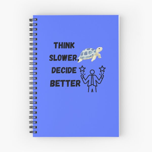 Item preview, Think Slower Decide Better Motivational Quote Turtle Mindset Design designed and sold by NeonPetal.